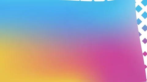 Trendy vivid animation with transforming gradient background and rhombus Stock Footage 130849747