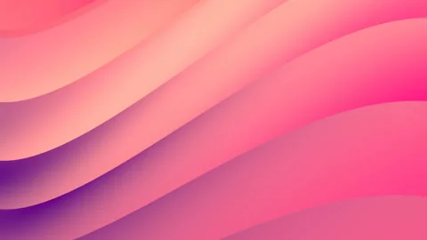 Trendy wave gradient loop animation. Abstract geometric design 3d rendering HD Stock Footage 195978692