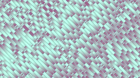 Trendy wavy motion pattern of colored stripes. 3d rendering loop animation 4K Stock Footage 207671365