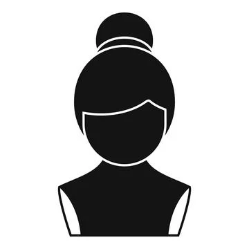 Trendy wig icon simple vector. Head style Stock Illustration