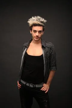 Trendy young guy Stock Photos