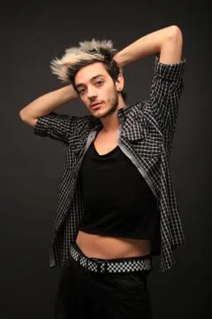 Trendy young guy Stock Photos