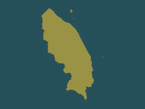 Trengganu, Malaysia. Solid color shape 库存插图