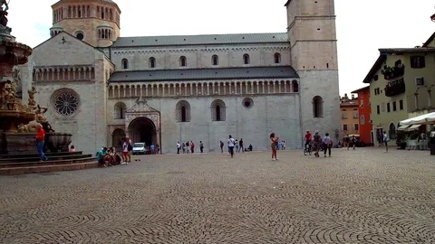 Trento Cathedral Square 스톡 동영상 116554012