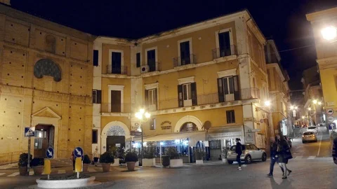 Trento e Trieste square, Chieti Stock Footage 126722485