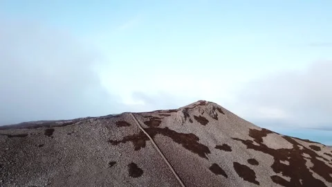 Tre'r Ceiri drone shots Stock Footage 199426242