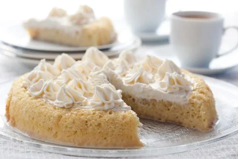 Tres leches cake Stock Photos