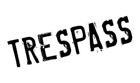 Trespass rubber stamp Stock Illustration