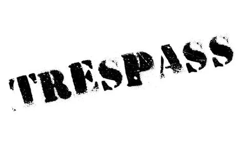 Trespass rubber stamp Stock Illustration