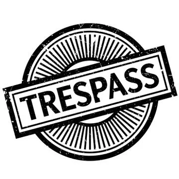 Trespass rubber stamp Stock Illustration