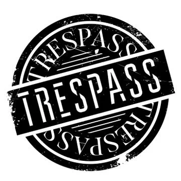 Trespass rubber stamp Stock Illustration