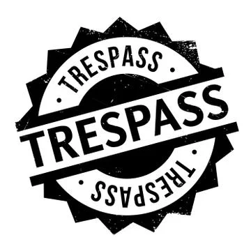 Trespass rubber stamp Stock Illustration