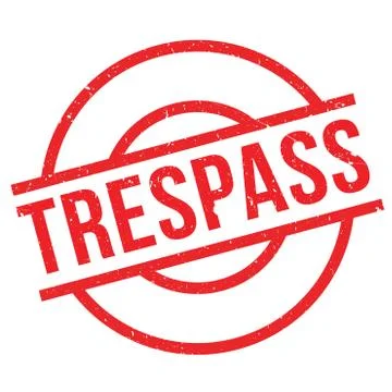 Trespass rubber stamp Stock Illustration