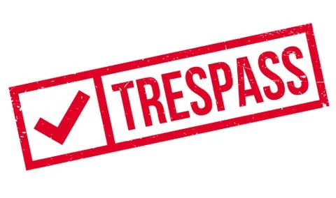 Trespass rubber stamp Stock Illustration
