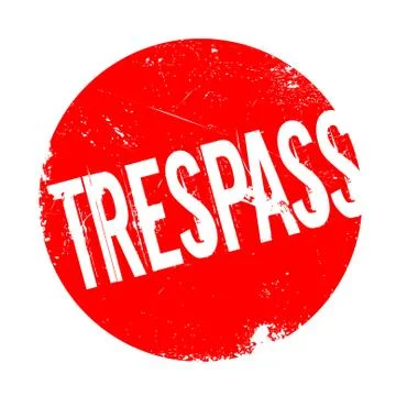 Trespass rubber stamp Stock Illustration