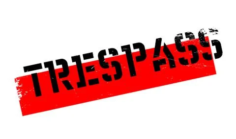 Trespass rubber stamp Stock Illustration