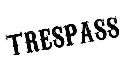 Trespass rubber stamp Stock Illustration