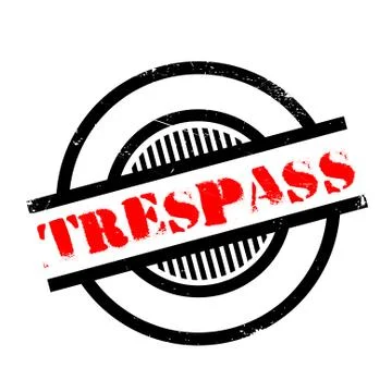 Trespass rubber stamp Stock Illustration