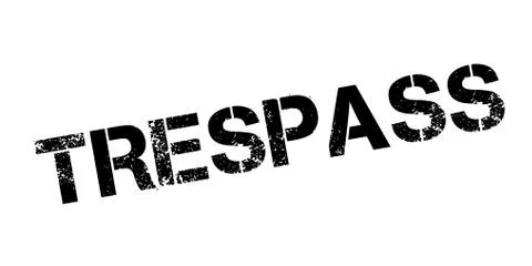 Trespass rubber stamp Stock Illustration