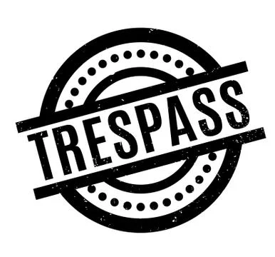 Trespass rubber stamp Stock Illustration