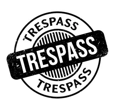 Trespass rubber stamp Stock Illustration
