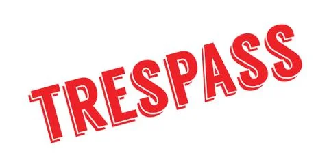 Trespass rubber stamp Stock Illustration
