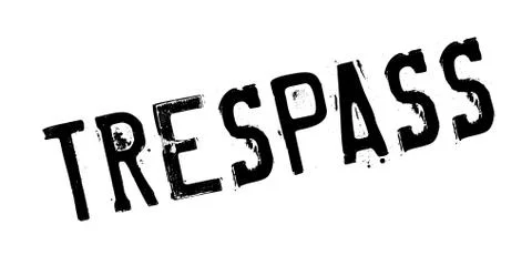 Trespass rubber stamp Stock Illustration