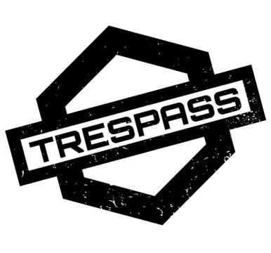 Trespass rubber stamp Stock Illustration