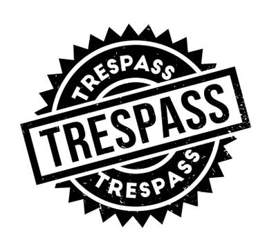 Trespass rubber stamp Stock Illustration