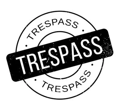 Trespass rubber stamp Stock Illustration