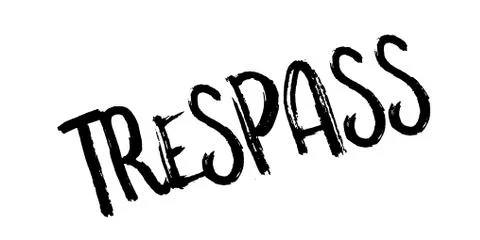 Trespass rubber stamp Stock Illustration
