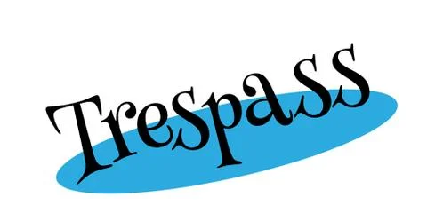 Trespass rubber stamp Stock Illustration