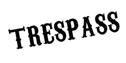 Trespass rubber stamp Stock Illustration