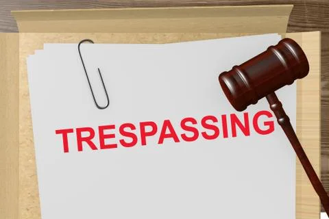 Trespassing Stock Illustration