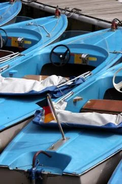 Tretboote Foto stock