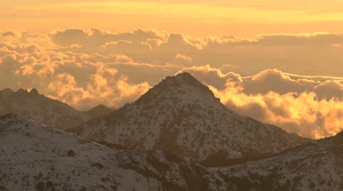 Trevenque mountain in timelapse Stock Footage 49011497