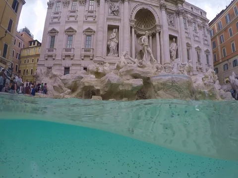 Trevi coin drop Vídeo Stock 77218702