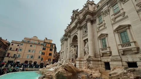 Trevi Fountain 5 Stock Footage 336024523