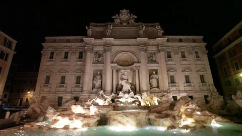 Trevi Fountain Stock Footage 88748933