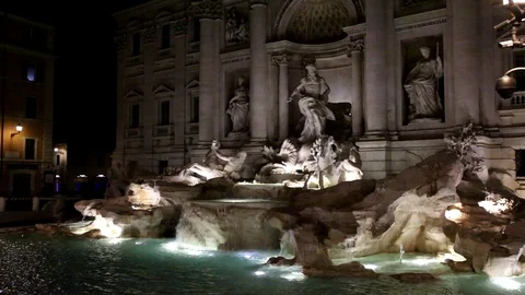 Trevi fountain Stock Footage 121104852