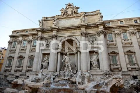 The trevi fountain Stock Photos