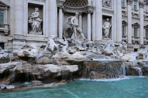 Trevi fountain Stock Photos