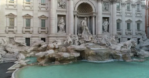 The Trevi Fountain in Rome Stock Footage 161069062