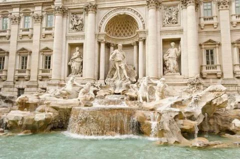 Trevi fountain in Rome, Italy Stock Photos