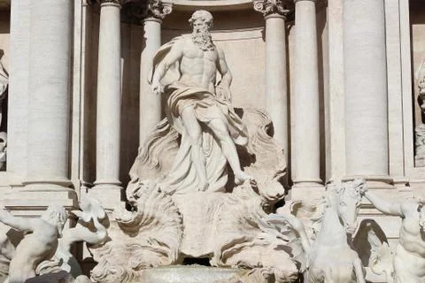 Trevi Fountain, Rome, Italy Stock Photos
