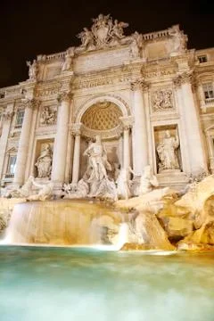 Trevi fountain - rome Stock Photos