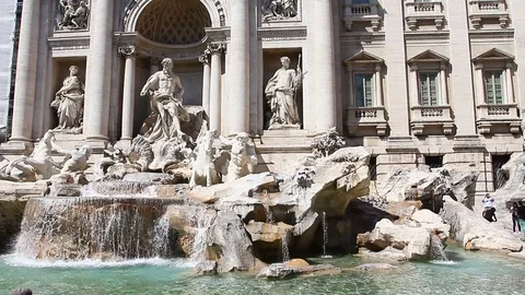 Trevi Fountains Stock Footage 75334111