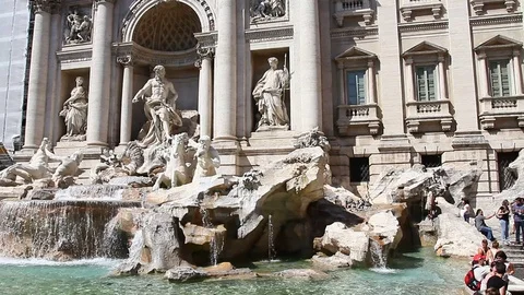 Trevi Fountains Stock Footage 75334124