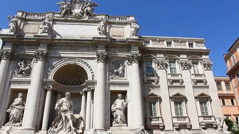 Trevi Fountains Stock Footage 75334357