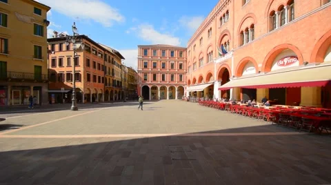 Treviso, Italy, central square Stock-Footage 61280771